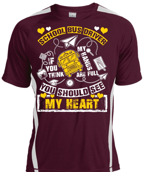 School Bus Driver T Shirt, You Should See My Heart T Shirt, Cool Shirt
