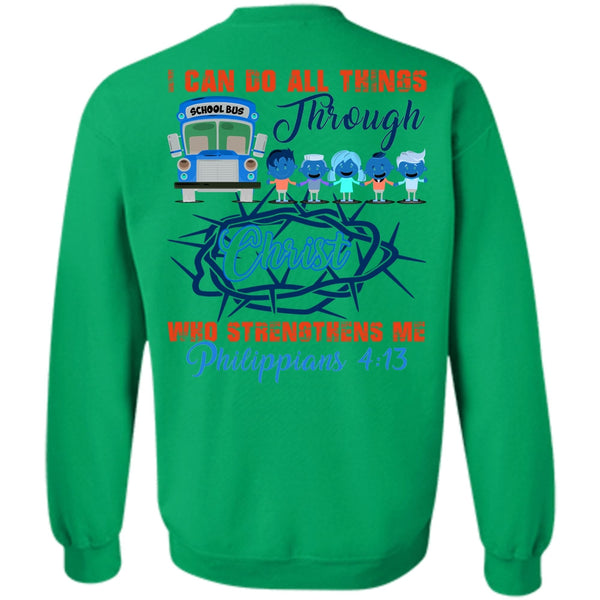 I Love Bus T Shirt, I Can Do All Things Through Christ Sweatshirt