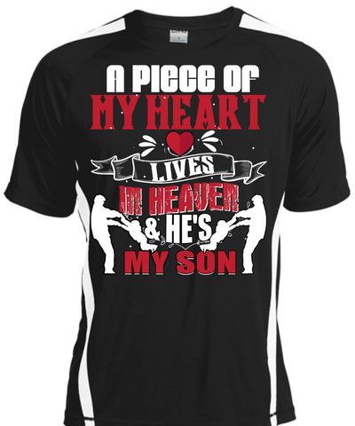 A black t-shirt with the shopify logo