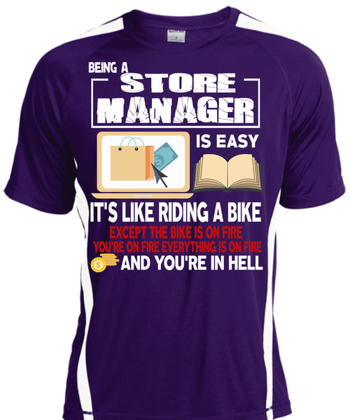 Being A Store Manager Is Easy T Shirt, It's Like Riding A Bike T Shirt, Cool Shirt