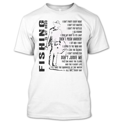 A black t-shirt with the shopify logo