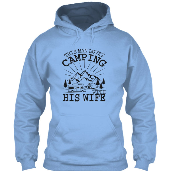 This Man Loves Camping With His Wife T Shirt, Husband And Wife T Shirt