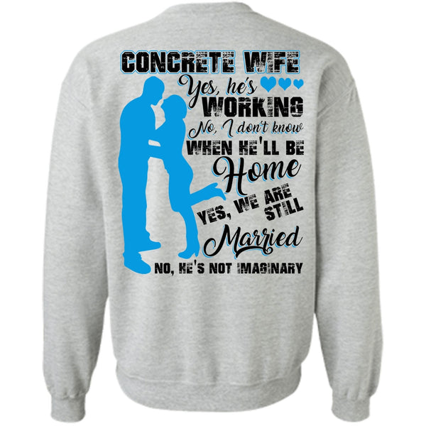 I Love Wife T Shirt, Concrete Wife Sweatshirt