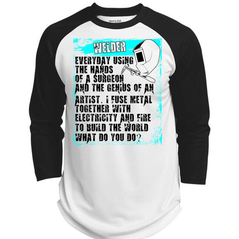 A black t-shirt with the shopify logo