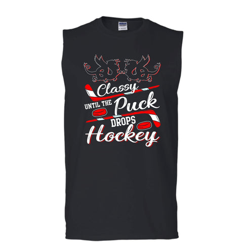 A black t-shirt with the shopify logo