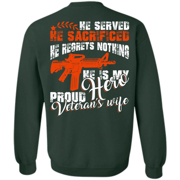 Being A Wife T Shirt, I Love Veteran Sweatshirt