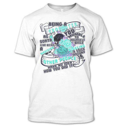 A black t-shirt with the shopify logo