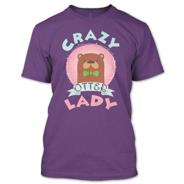 Crazy Otter Lady T Shirt, I Love Otter T Shirt