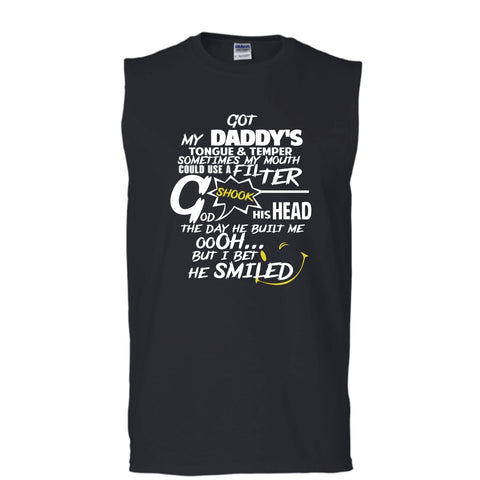 A black t-shirt with the shopify logo