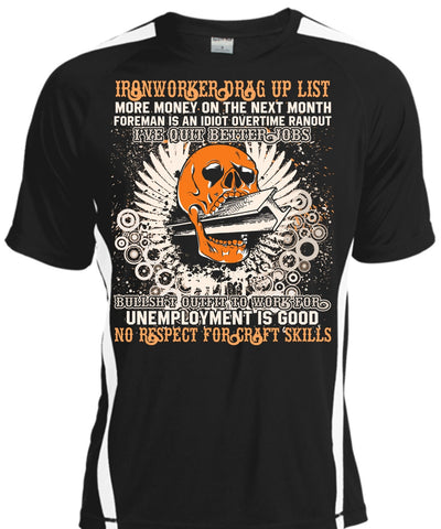 A black t-shirt with the shopify logo