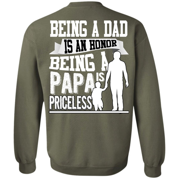 Being A Papa Is Priceless T Shirt, I Love Papa Sweatshirt
