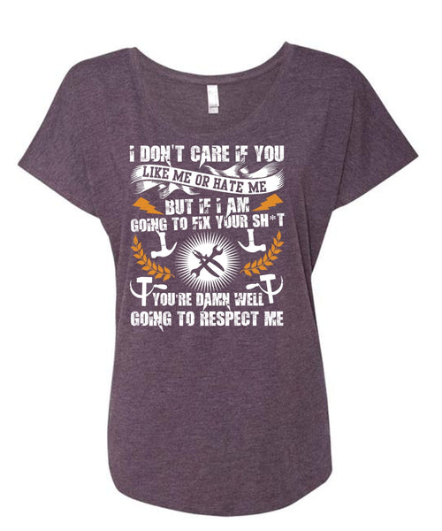 I Am Going To Fix T Shirt, Being An Electrician T Shirt, Cool Shirt (Ladies' Triblend Dolman Sleeve)