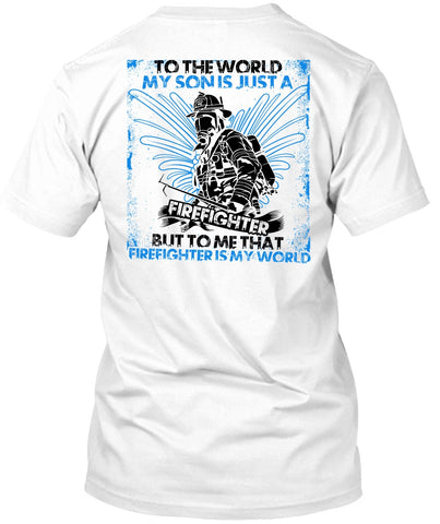 A black t-shirt with the shopify logo