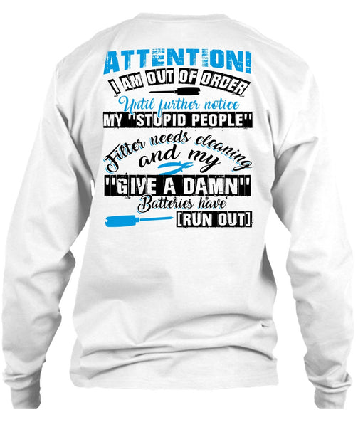 I Am Out Of Order T Shirt, I Love Electrician T Shirt