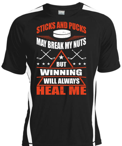 A black t-shirt with the shopify logo