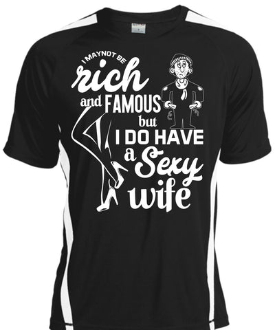 A black t-shirt with the shopify logo