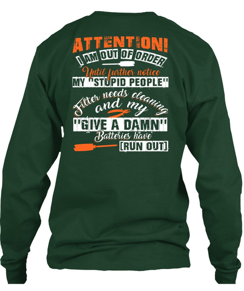 I Am Out Of Order T Shirt, Being An Electrician T Shirt