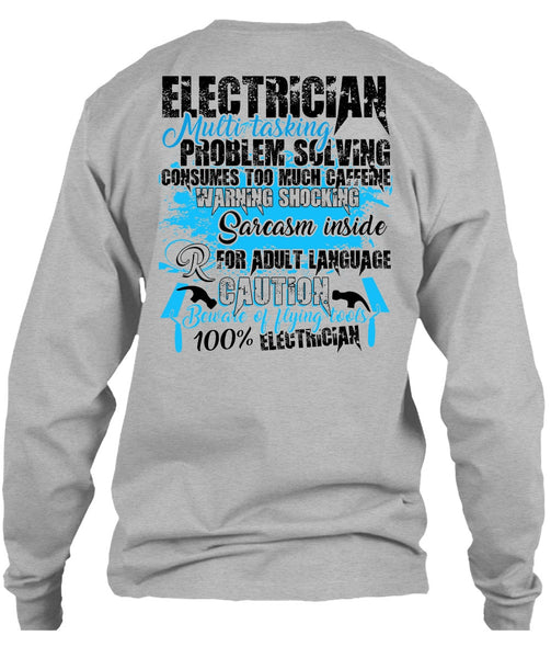 Electrician Multitasking T Shirt, I Love Electrician T Shirt