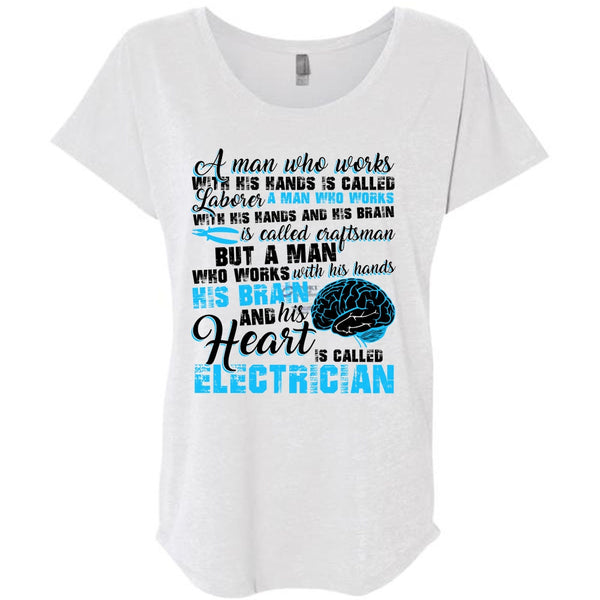 His Heart Is Called Electrician T Shirt, His Hands His Brain T Shirt, Awesome T-Shirts