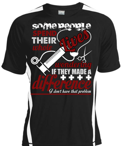 A black t-shirt with the shopify logo