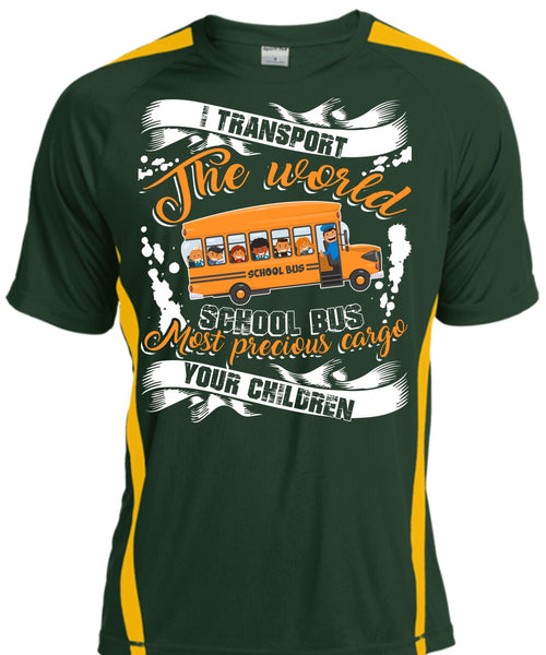I Transport The World School Bus T Shirt, Being A Driver T Shirt, Cool Shirt