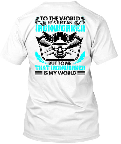 A black t-shirt with the shopify logo