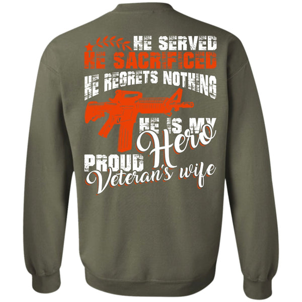 Being A Wife T Shirt, I Love Veteran Sweatshirt
