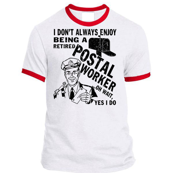 Being A Retired Postal Worker T Shirt, I Love Postman T Shirt, Awesome T-Shirts