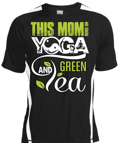 A black t-shirt with the shopify logo