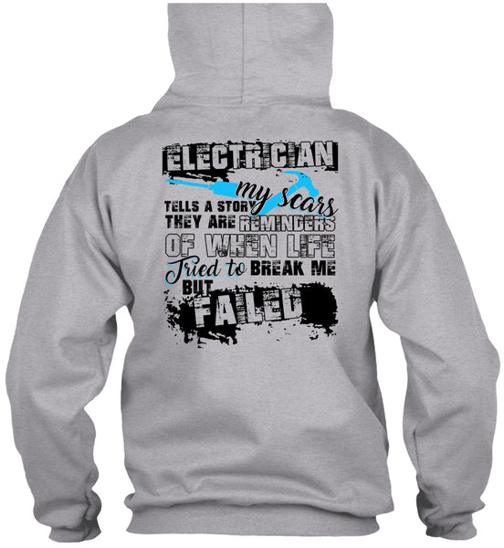 Electrician Tells A Story My Scars T Shirt, I Love Electrician T Shirt