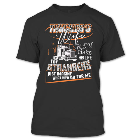 A black t-shirt with the shopify logo