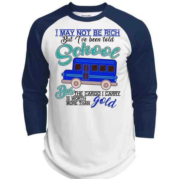 I've Been Told School Bus T Shirt, I Love Bus T Shirt, Awesome T-Shirts  (Polyester Game Baseball Jersey)