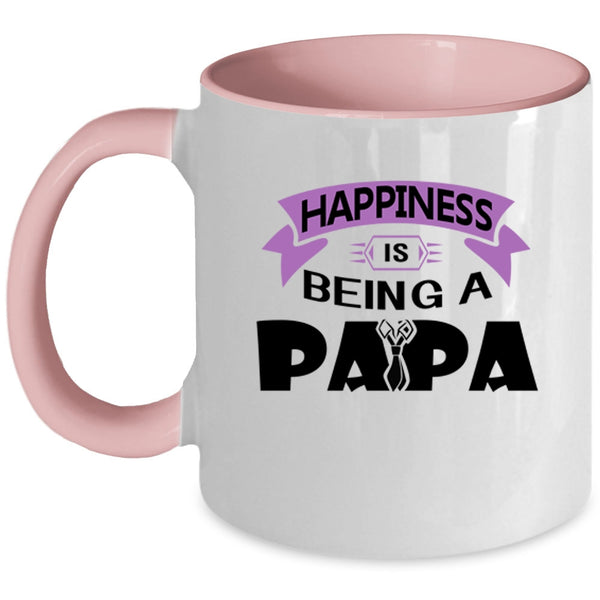 Being A Papa Coffee Mug, Happiness Is Being A Papa Accent Mug