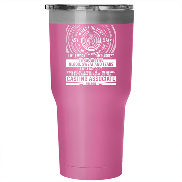 I'm A Casting Associate Tumbler 30 oz Stainless Steel, Funny Casting Associate Travel Mug