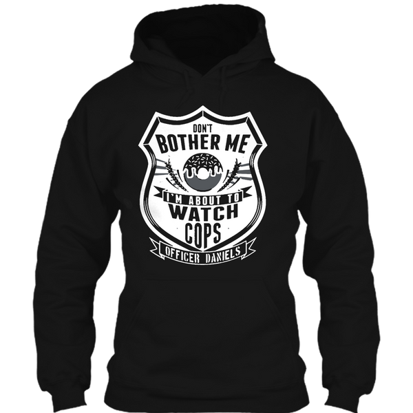 A black t-shirt with the shopify logo