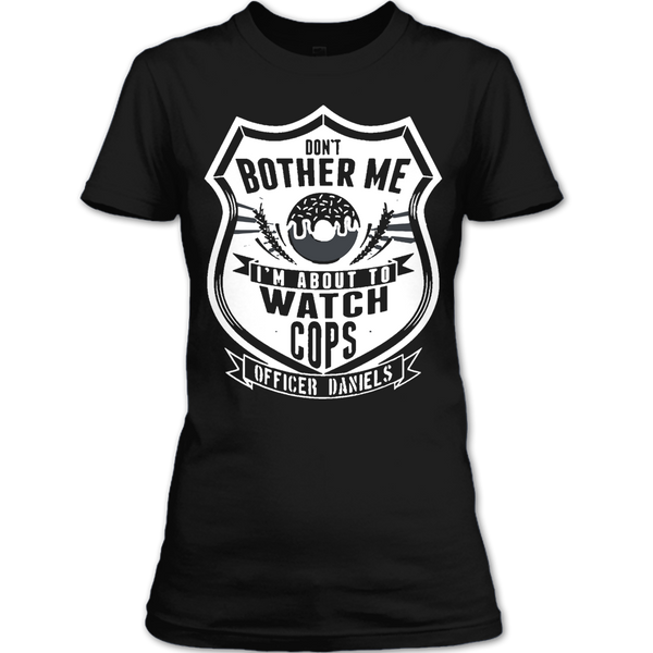 A black t-shirt with the shopify logo
