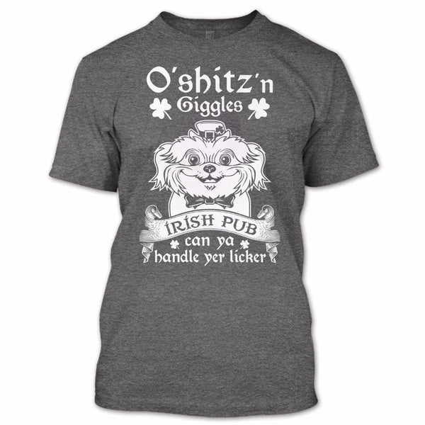 A black t-shirt with the shopify logo