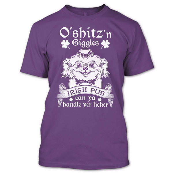 A black t-shirt with the shopify logo