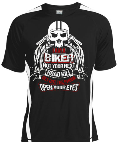 A black t-shirt with the shopify logo