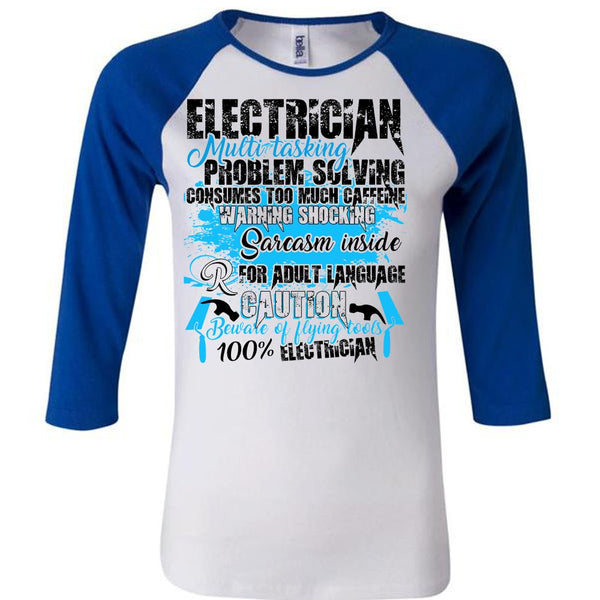 Electrician Multitasking T Shirt, I Love Electrician T Shirt, Awesome T-Shirts