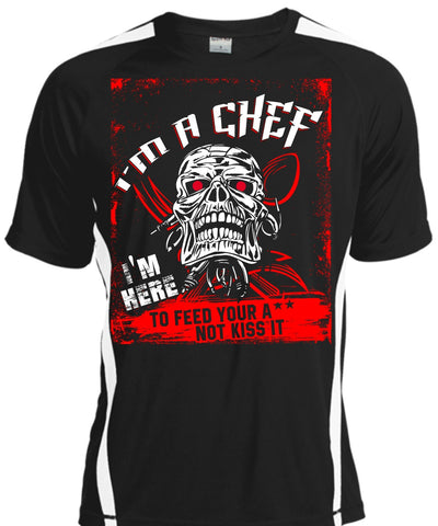 A black t-shirt with the shopify logo