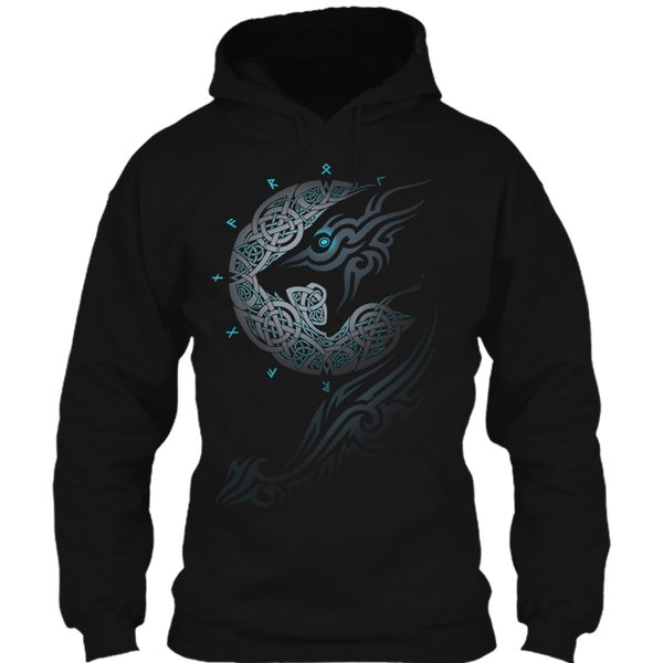 A black t-shirt with the shopify logo