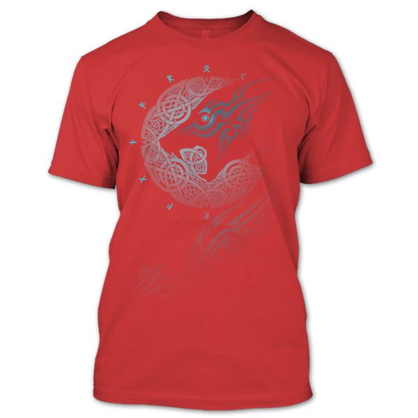 A black t-shirt with the shopify logo