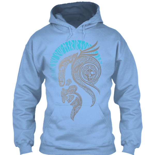 A black t-shirt with the shopify logo