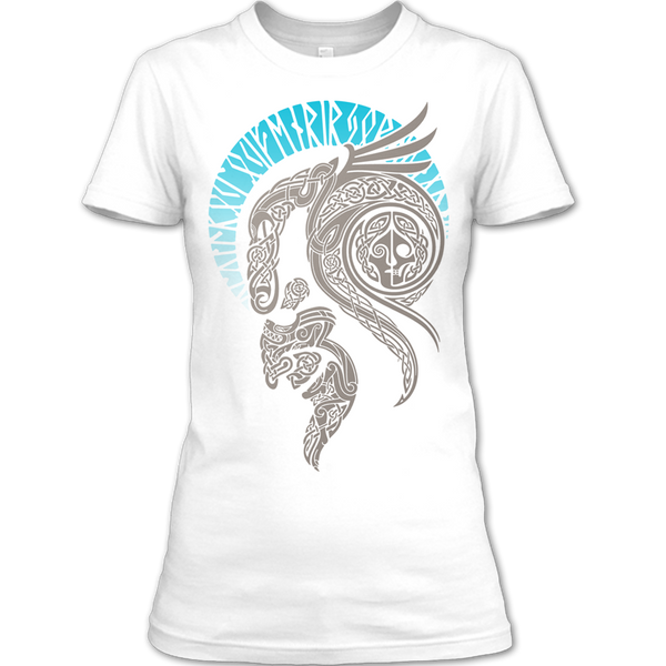 A black t-shirt with the shopify logo