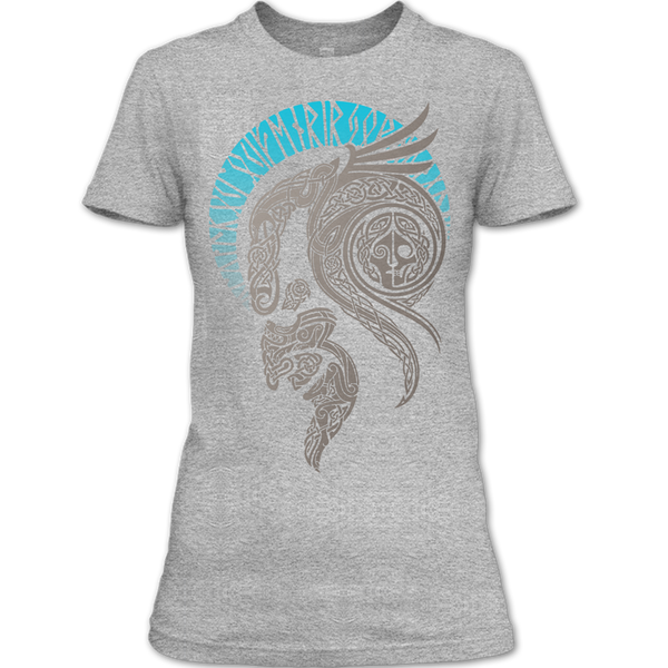 A black t-shirt with the shopify logo