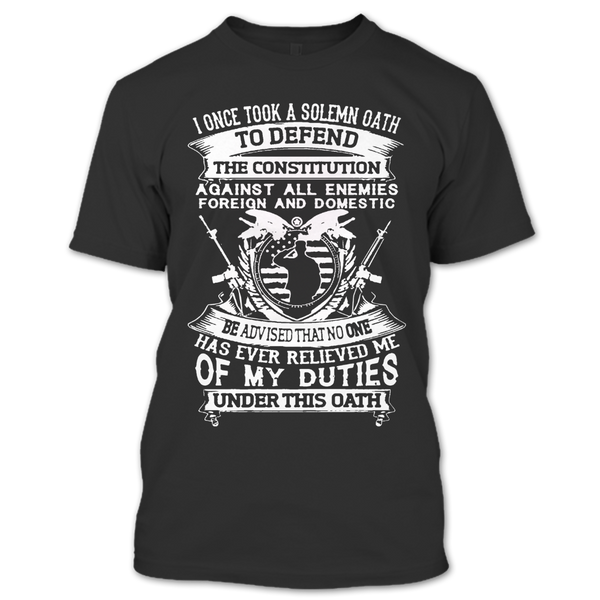 A black t-shirt with the shopify logo