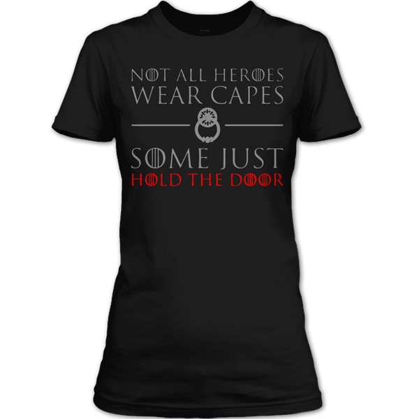 A black t-shirt with the shopify logo