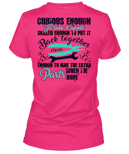 Curious Enough To Take It Apart T Shirt, I Love Electrician T Shirt