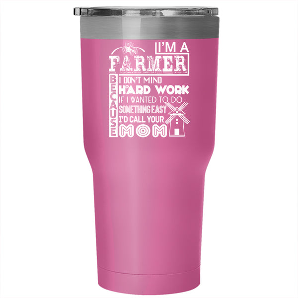I'm A Farmer Tumbler 30 oz Stainless Steel, Best Gift For Farmer Travel Mug